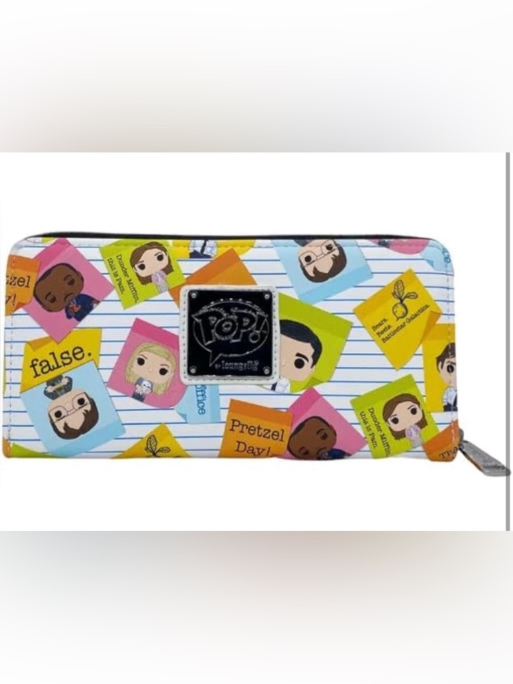 NWT in bag Loungefly The Office Multi-Color Funko Pop! Character Zip Wallet